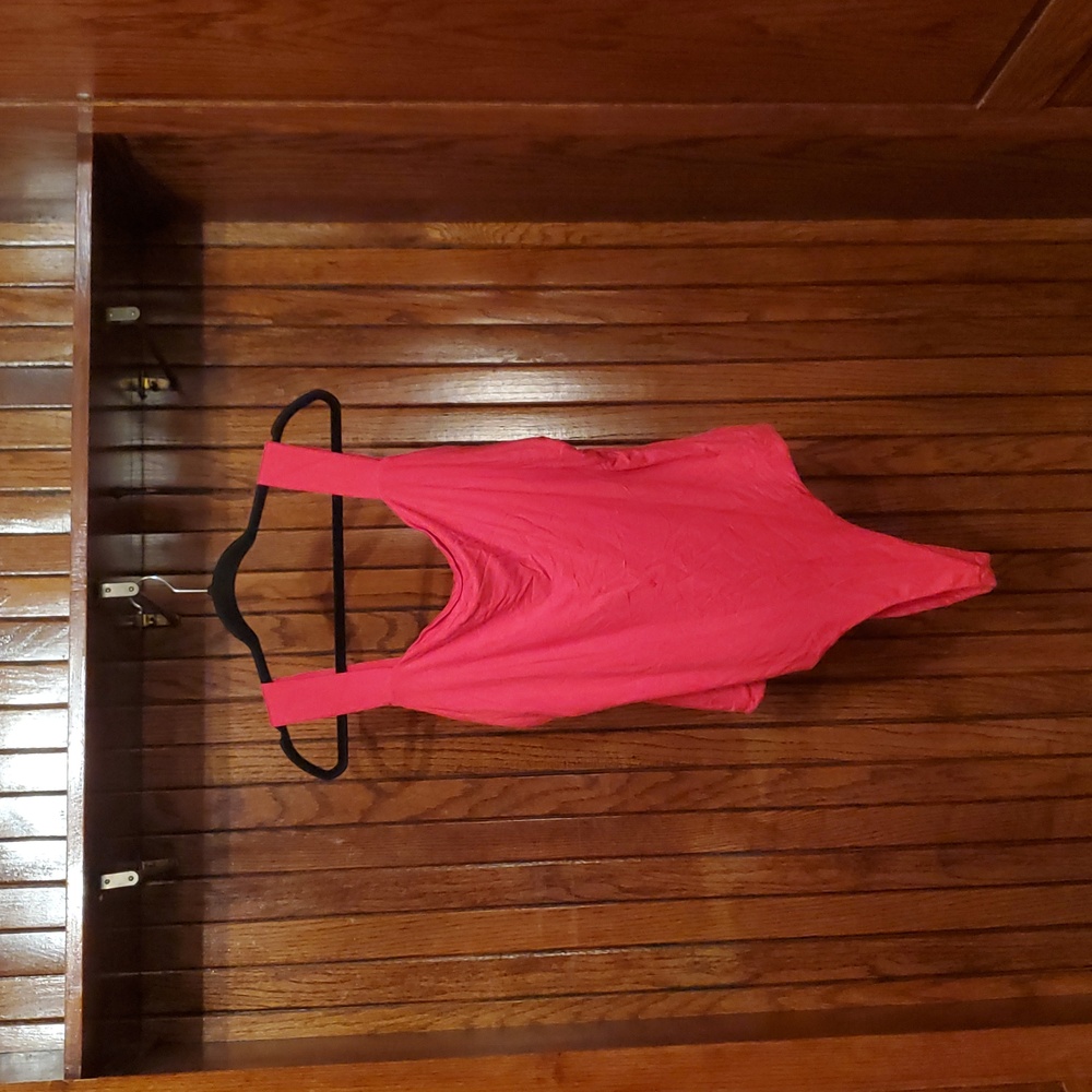 KATIE STURINO SIZE 1X Vibrant Red Bodysuit
